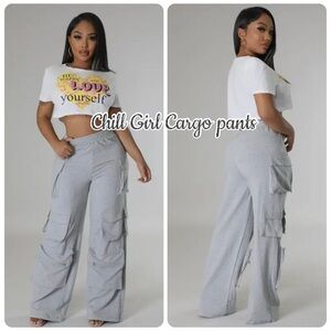 Gray Cargo Pants